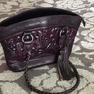 Patricia Nash Zorita Satchel plum